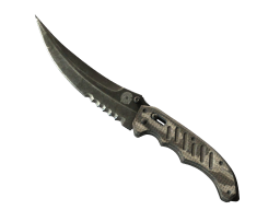 ★ Flip Knife | Black Laminate (Battle-Scarred)