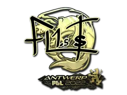 Sticker | FL1T (Gold) | Antwerp 2022