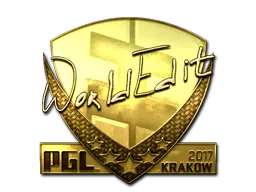 Sticker | WorldEdit (Gold) | Krakow 2017