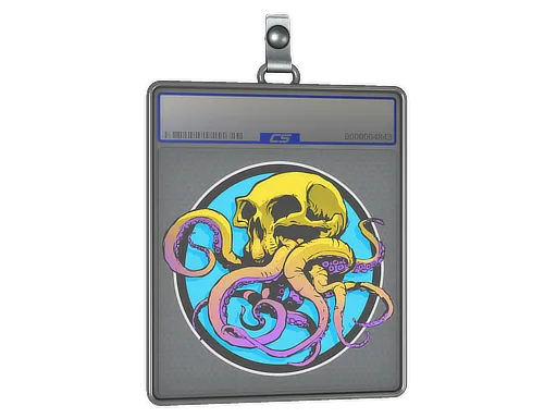 Sticker Slab | Sunset Ocean Tentaskull