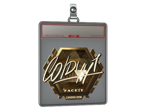 Sticker Slab | COLDYY1 (Gold) | London 2018