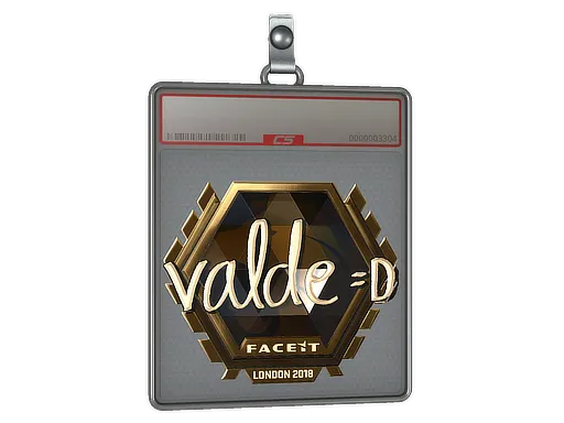 Sticker Slab | v4lde (Gold) | London 2018