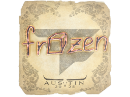 Sticker | frozen | Austin 2025