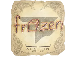 Sticker | frozen | Austin 2025