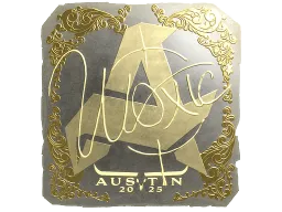 Sticker | woxic (Gold) | Austin 2025