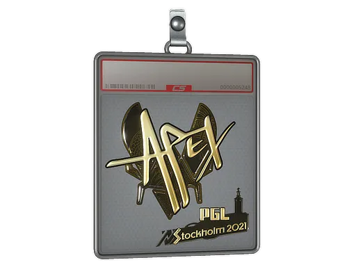 Sticker Slab | apEX (Gold) | Stockholm 2021
