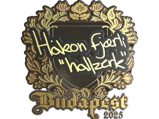 Sticker | hallzerk (Gold) | Budapest 2025