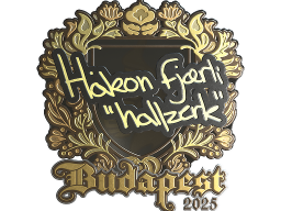 Sticker | hallzerk (Gold) | Budapest 2025