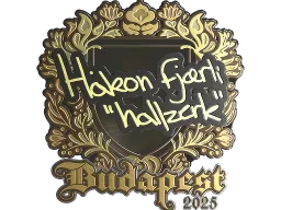 Sticker | hallzerk (Gold) | Budapest 2025