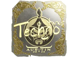 Sticker | Techno4K (Gold) | Austin 2025