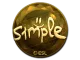 Sticker | s1mple (Gold) | Katowice 2019 CS2 skin