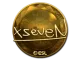 Sticker | xseveN (Gold) | Katowice 2019 CS2 skin