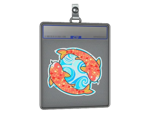 Sticker Slab | Twin Koi