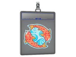 Sticker Slab | Twin Koi