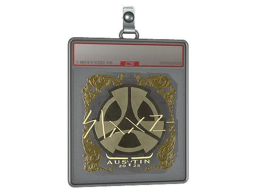 Sticker Slab | slaxz- (Gold) | Austin 2025
