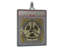 Sticker Slab | slaxz- (Gold) | Austin 2025