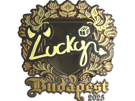 Sticker | Lucky (Gold) | Budapest 2025