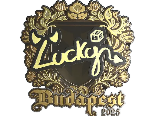Sticker | Lucky (Gold) | Budapest 2025