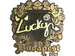 Sticker | Lucky (Gold) | Budapest 2025