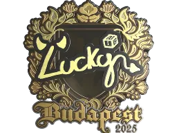 Sticker | Lucky (Gold) | Budapest 2025
