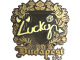 Sticker | Lucky (Gold) | Budapest 2025 skin