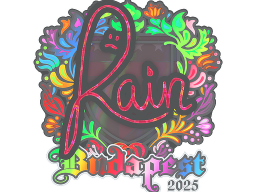 Sticker | rain (Holo) | Budapest 2025