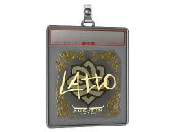 Sticker Slab | latto (Gold) | Austin 2025