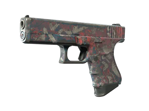 Glock-18 | Teal Graf (Well-Worn)