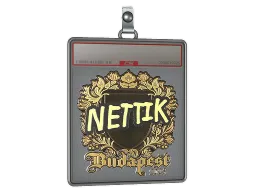 Sticker Slab | nettik (Gold) | Budapest 2025