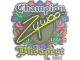 Sticker | ZywOo (Embroidered, Champion) | Budapest 2025
