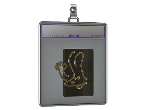 Sticker Slab | Hello FAMAS (Gold)