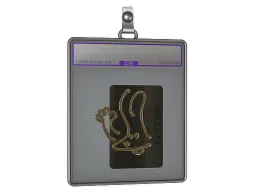 Sticker Slab | Hello FAMAS (Gold)