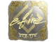 Sticker | efire (Gold) | Austin 2025