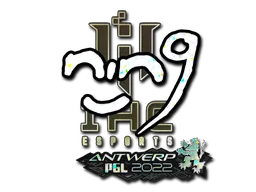 Sticker | nin9 (Glitter) | Antwerp 2022