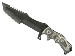 ★ StatTrak™ Huntsman Knife | Black Laminate (Battle-Scarred)