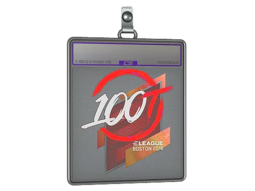 Sticker Slab | 100 Thieves (Holo) | Boston 2018
