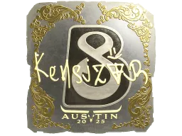 Sticker | kensizor (Gold) | Austin 2025