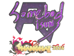 Sticker | somebody (Glitter) | Shanghai 2024