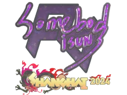 Sticker | somebody (Glitter) | Shanghai 2024