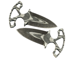★ Shadow Daggers | Black Laminate (Battle-Scarred)