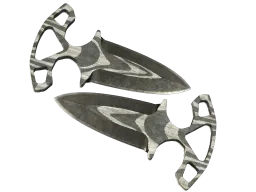 ★ StatTrak™ Shadow Daggers | Black Laminate (Battle-Scarred)