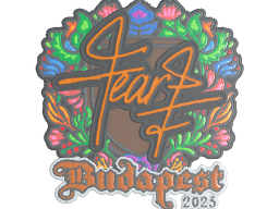 Sticker | fEAR (Embroidered) | Budapest 2025