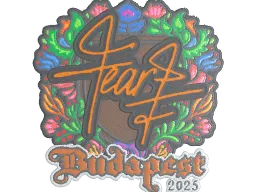Sticker | fEAR (Embroidered) | Budapest 2025