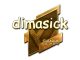 Sticker | dimasick (Gold) | Boston 2018
