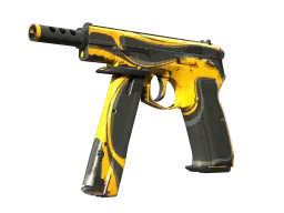 StatTrak™ CZ75-Auto | Yellow Jacket (Battle-Scarred)