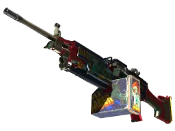 StatTrak™ M249 | Nebula Crusader (Well-Worn)