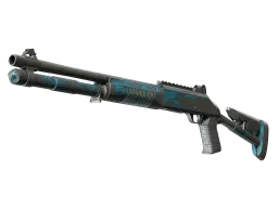Souvenir XM1014 | VariCamo Blue (Battle-Scarred)