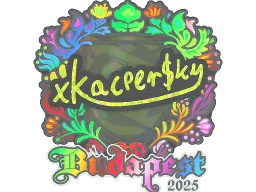 Sticker | xKacpersky (Holo) | Budapest 2025