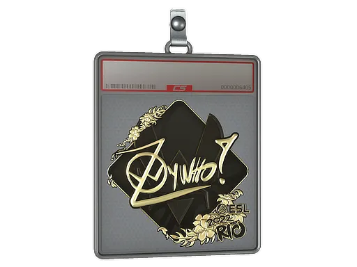 Sticker Slab | ZywOo (Gold) | Rio 2022