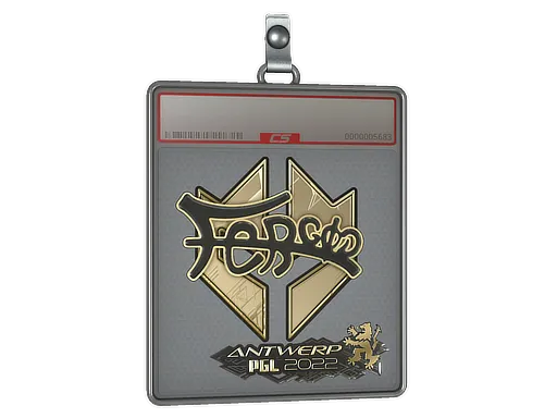 Sticker Slab | fer (Gold) | Antwerp 2022